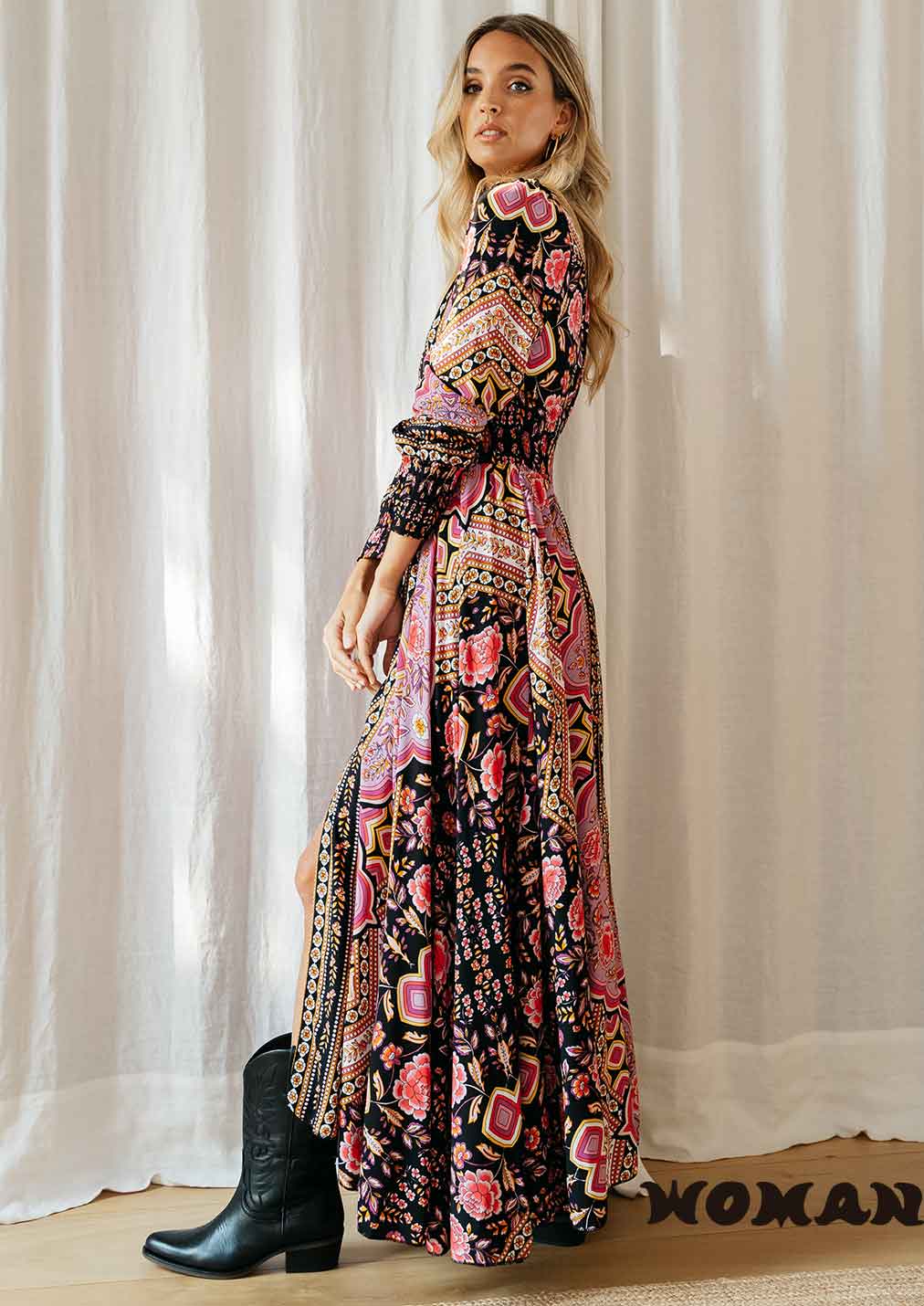 Vestido Jaase Cheery Blossom Print Indiana