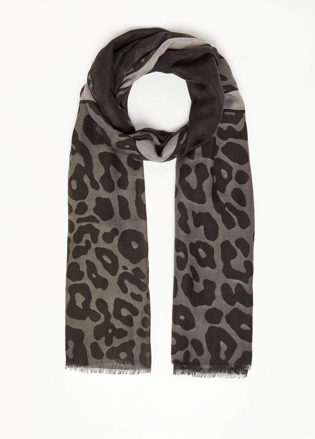 Foulard Liujo con estampado animal negro