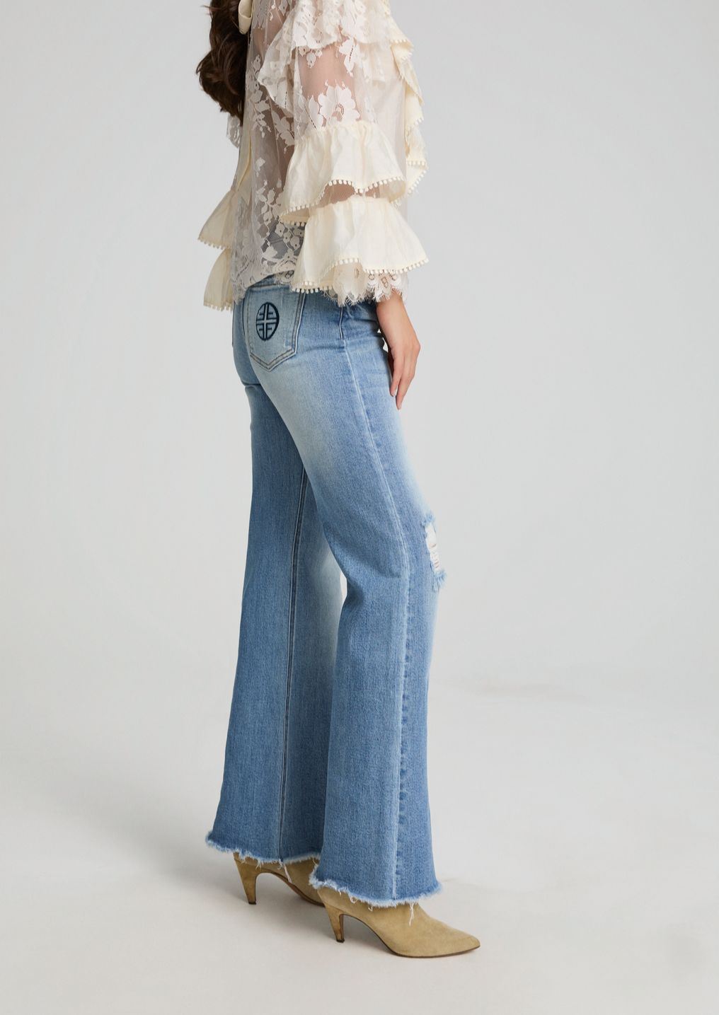 Blusa FETICHE SUANCES Flor de encaje