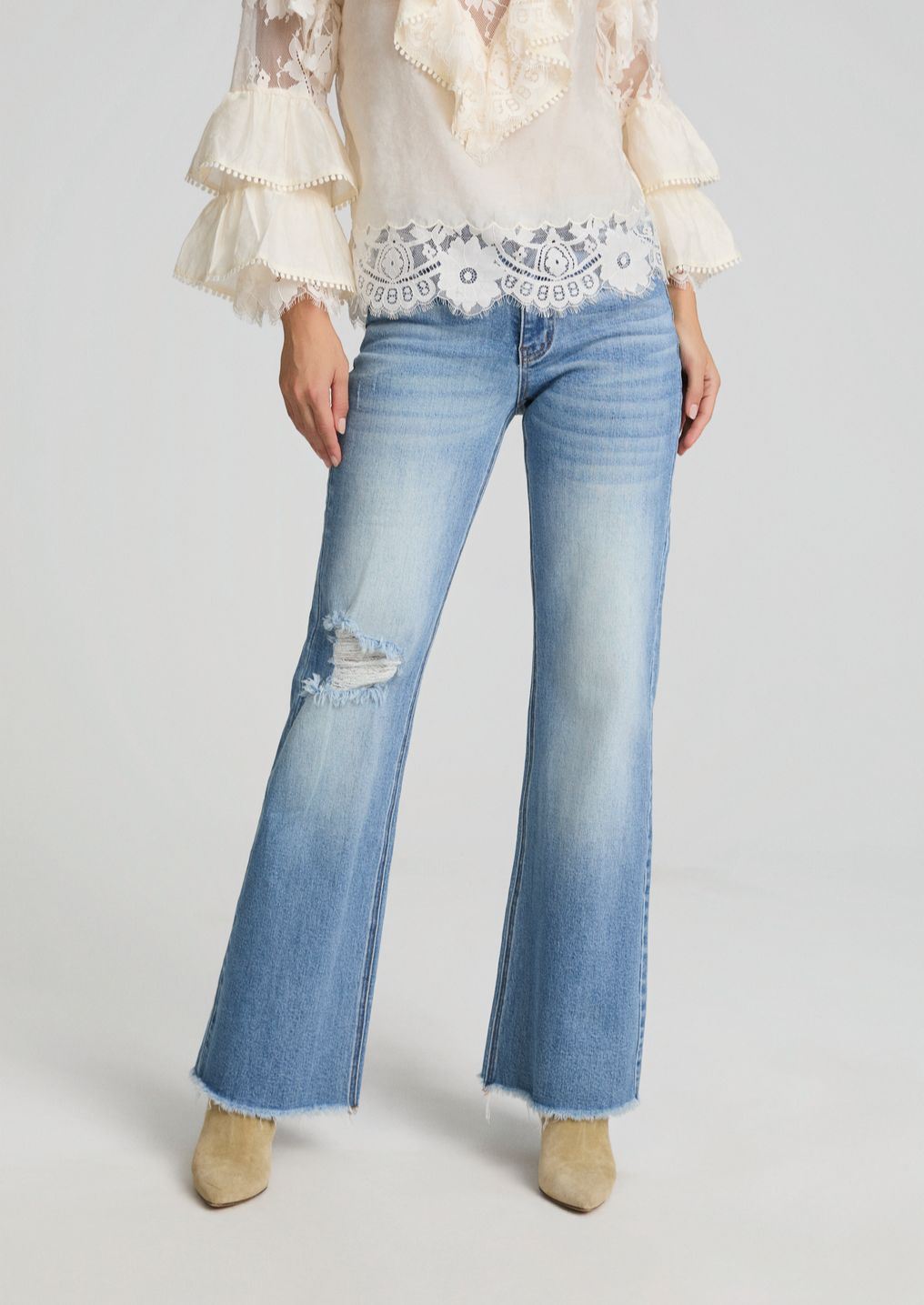 Blusa FETICHE SUANCES Flor de encaje