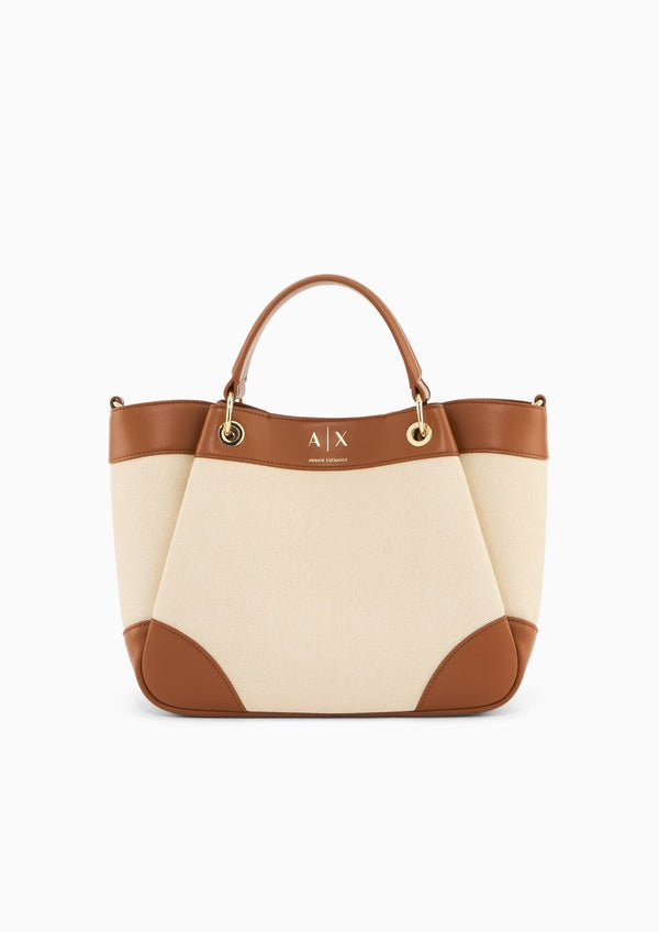 Armani Exchange Beige Shopper Bag