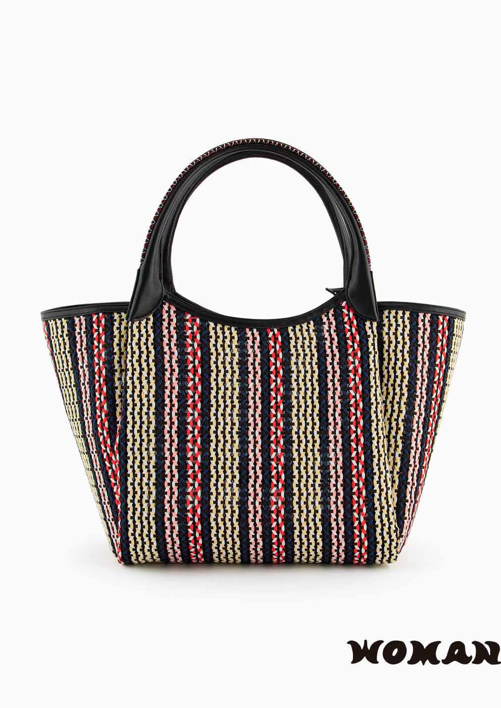 Emporio Armani braided mat bag