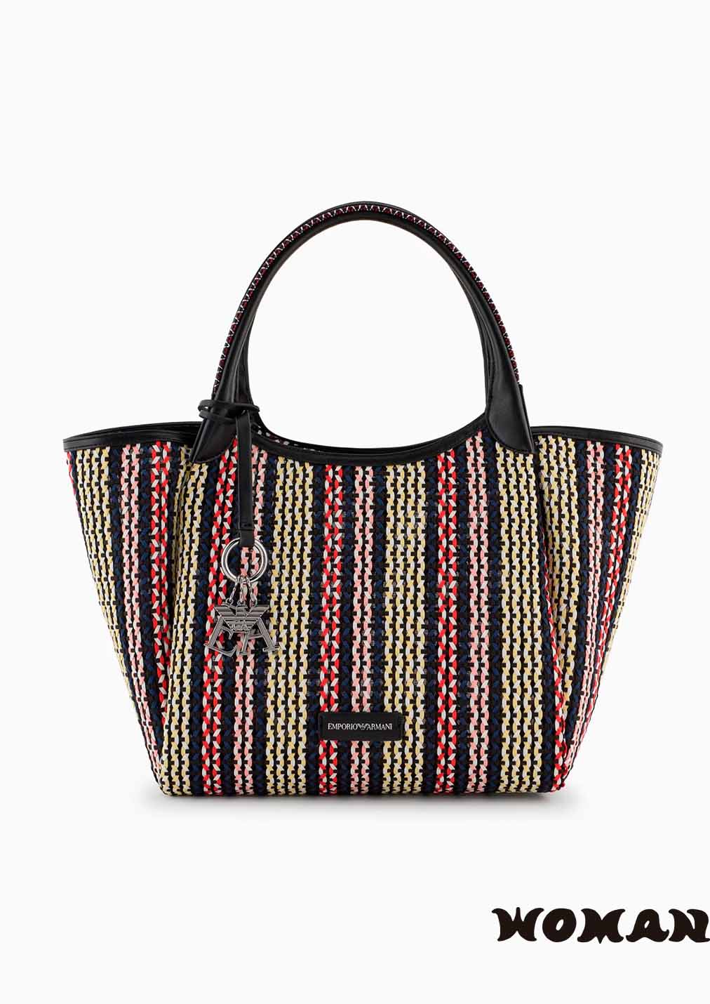 Emporio Armani braided mat bag