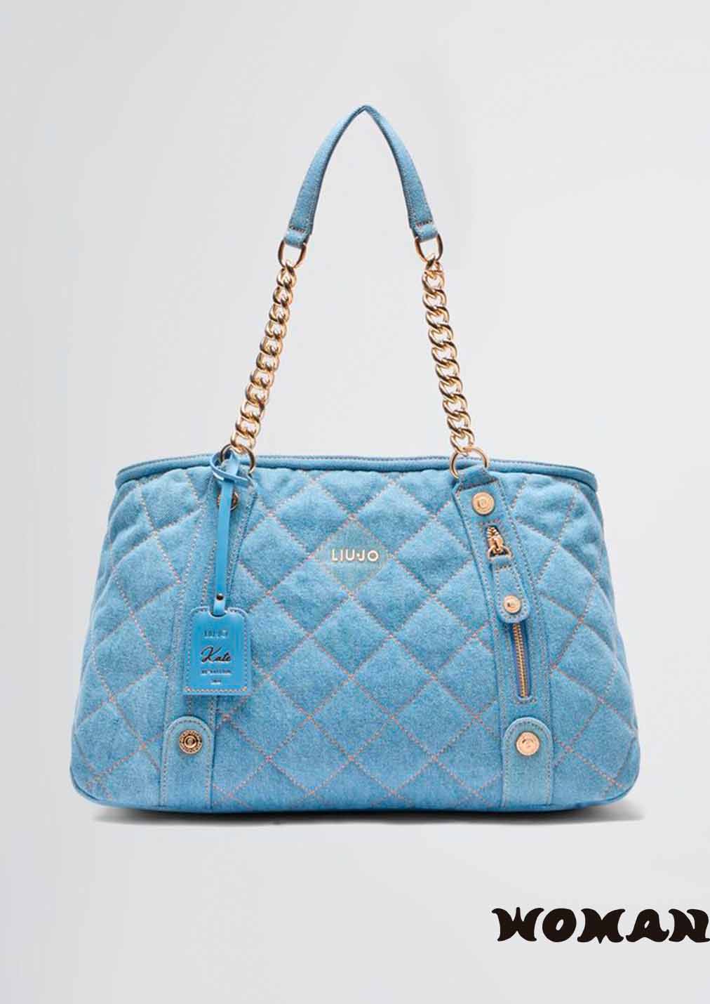 Bolso Liujo tote de denim guateado