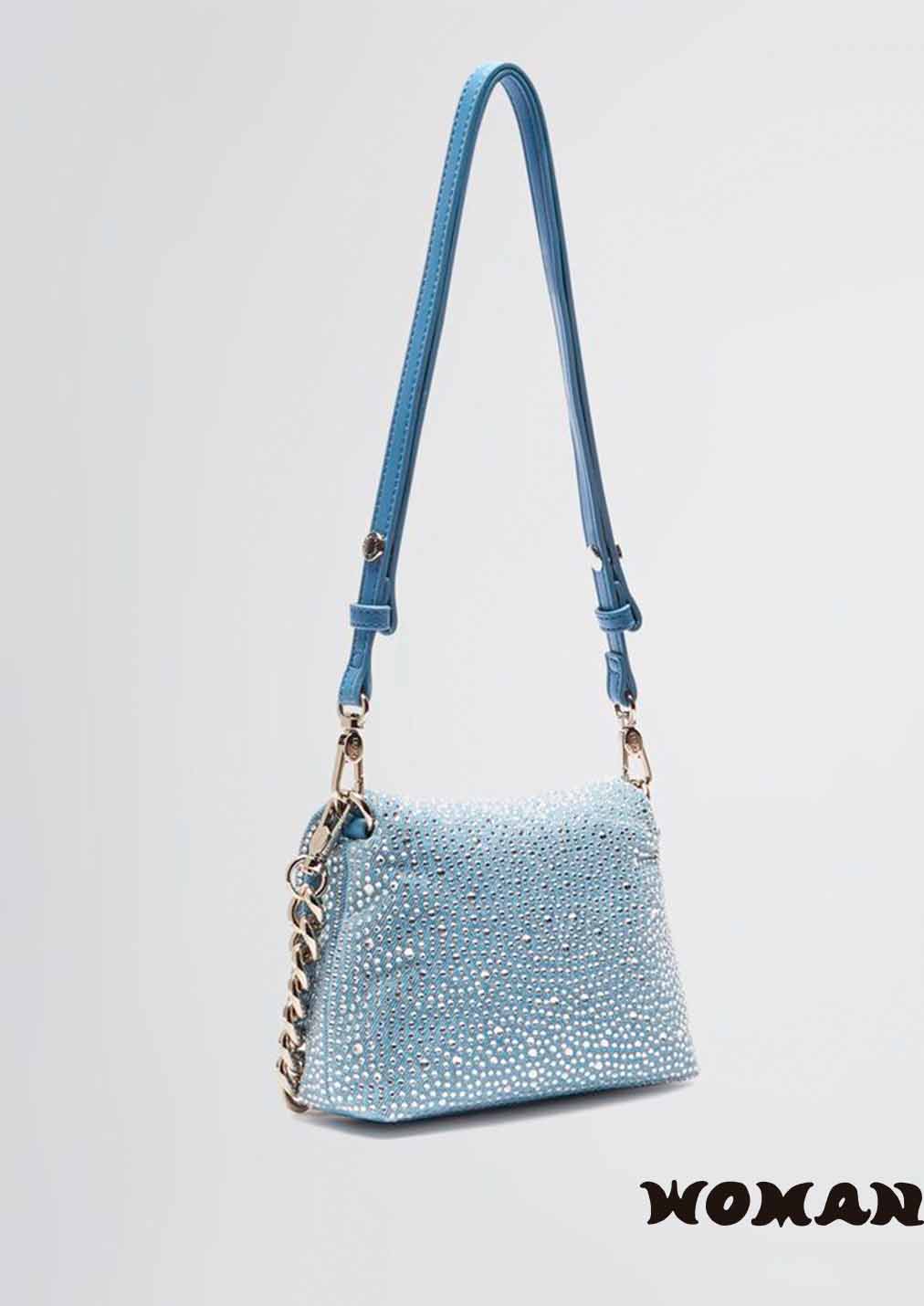 Liujo LaPuffy bag in denim with rhinestones
