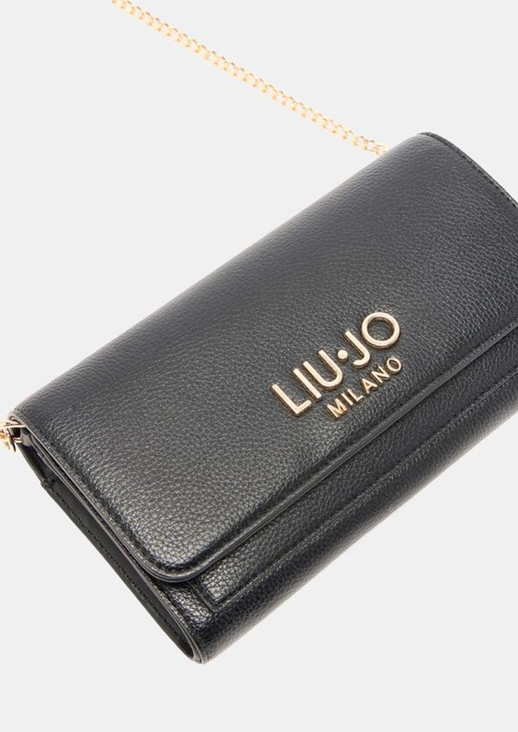Cartera LIUJO negra con cadena