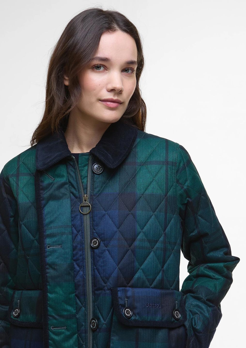 Chaqueta de mujer BARBOUR Loudon Tartan Quilted