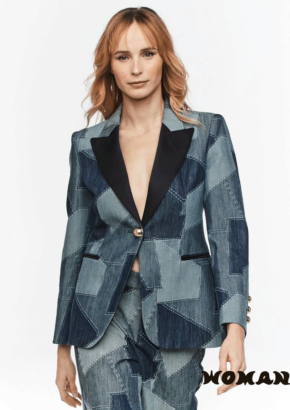 Blazer The Extreme Collection DENIM PATCHWORK BLOSSOM