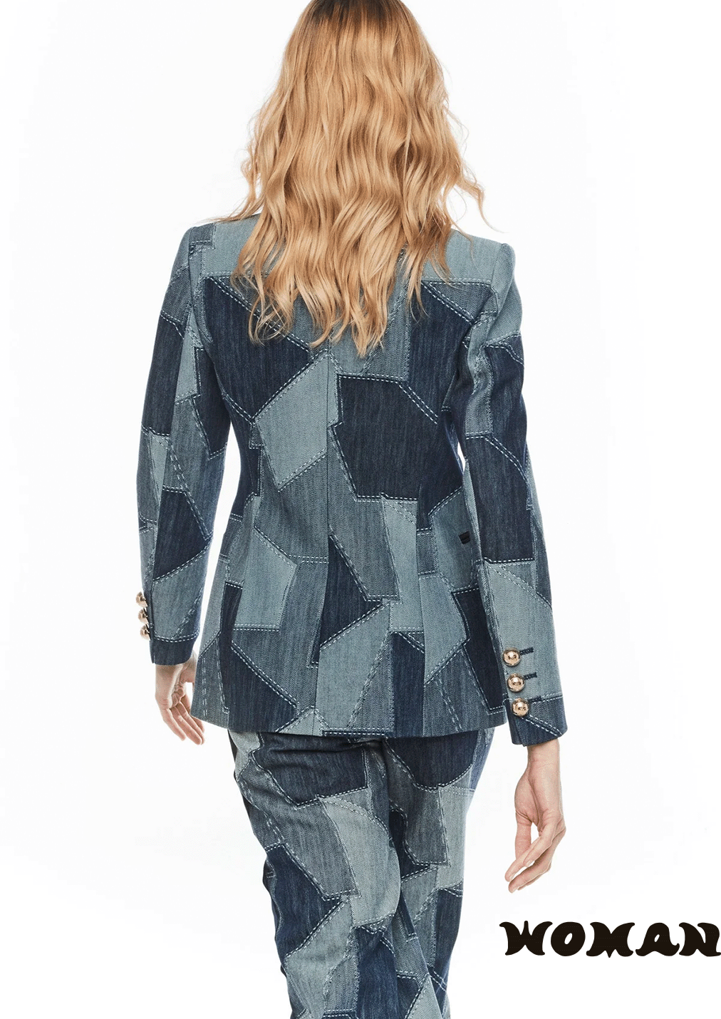 Blazer The Extreme Collection DENIM PATCHWORK BLOSSOM