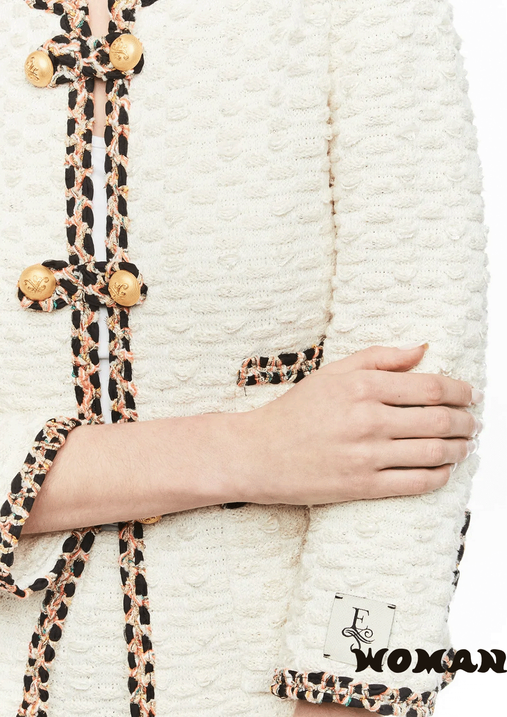 The Extreme Collection TWEED JACKET WITH GOLDEN BUTTONS BETH