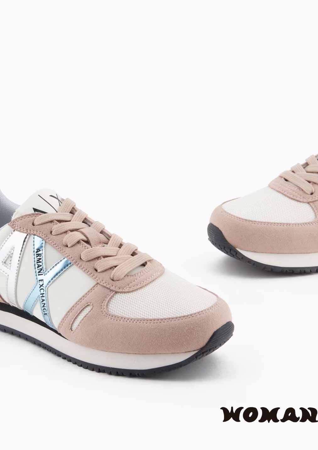 Zapatillas Armani Exchange Beige y Rosas