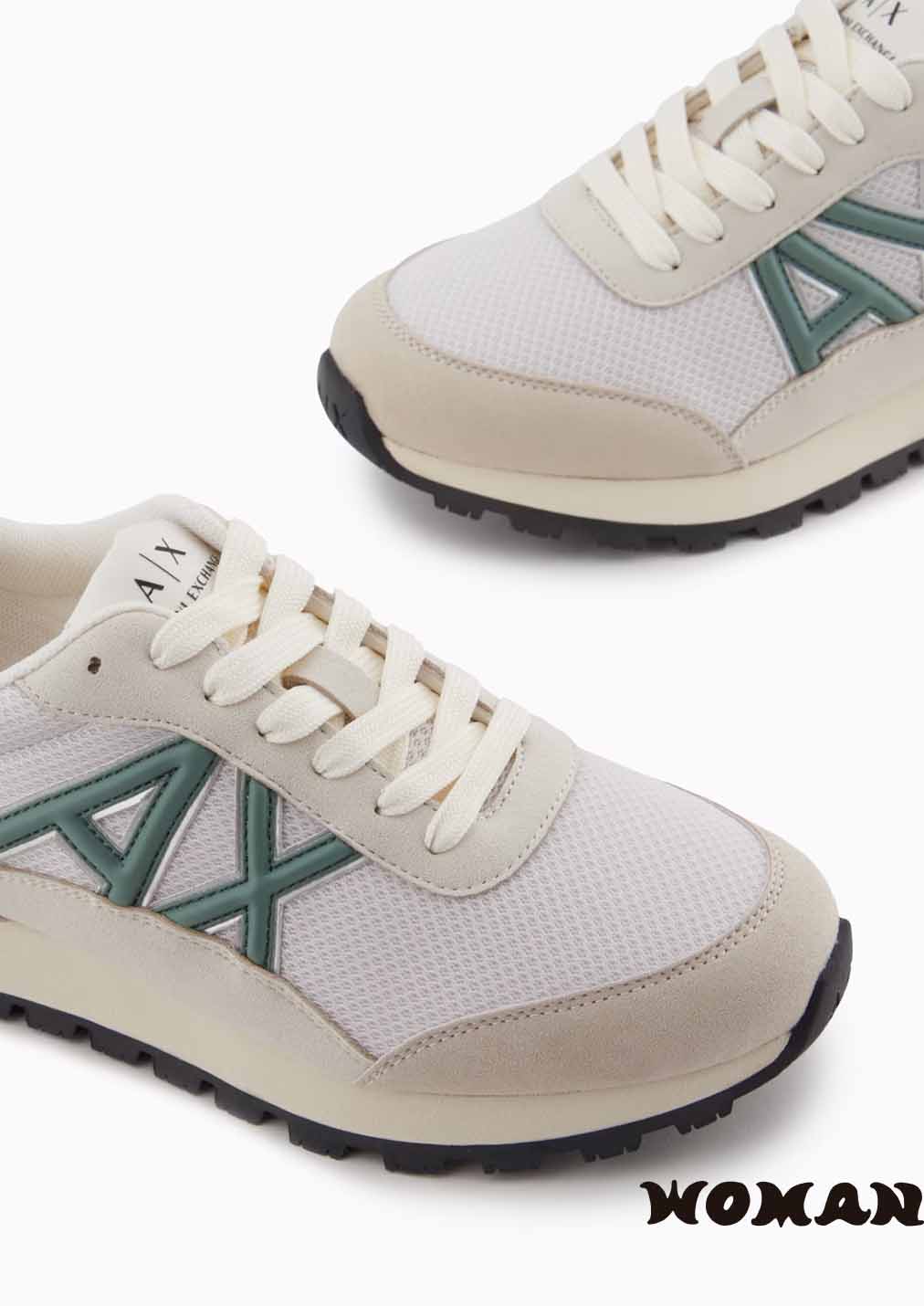 Zapatillas Armani Exchange Blanco y Verde