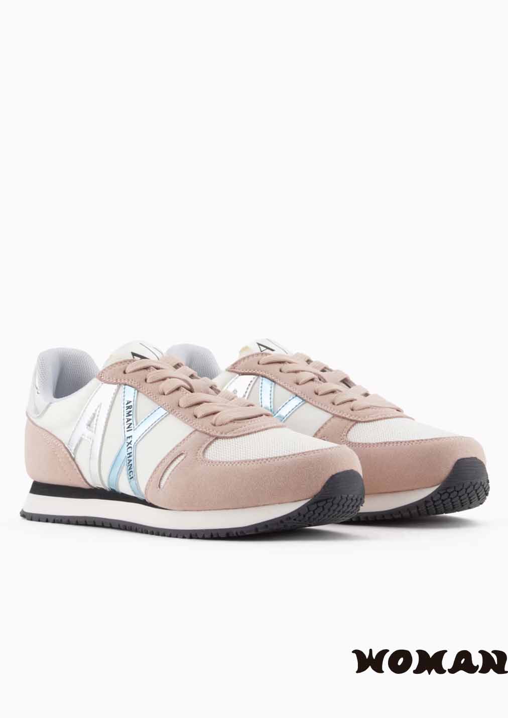 Zapatillas Armani Exchange Beige y Rosas