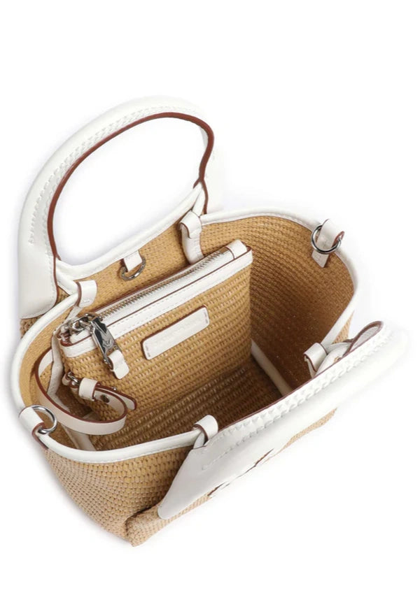 Sac Mini Shopper Emporio Armani Blanc