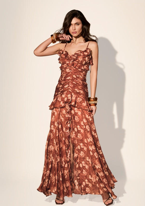 Vestido FETICHE SUANCES Cholocate Blossom