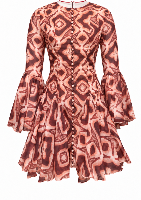 Vestido FETICHE SUANCES Tribal Chocolate