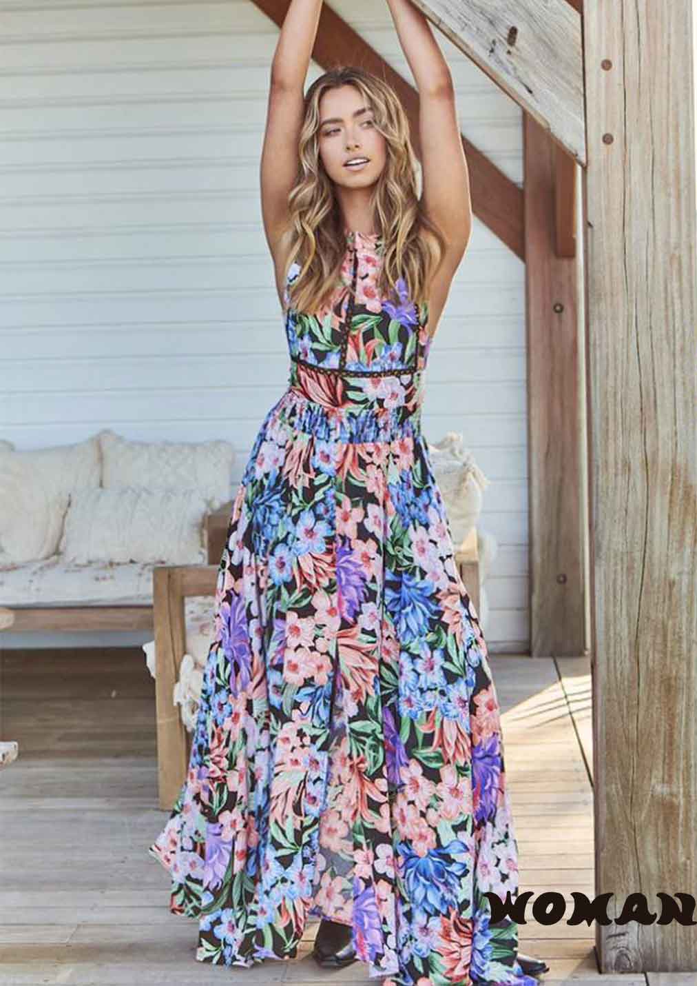 VESTIDO JAASE MIDNIGHT TROPICS PRINT ENDLESS SUMMER