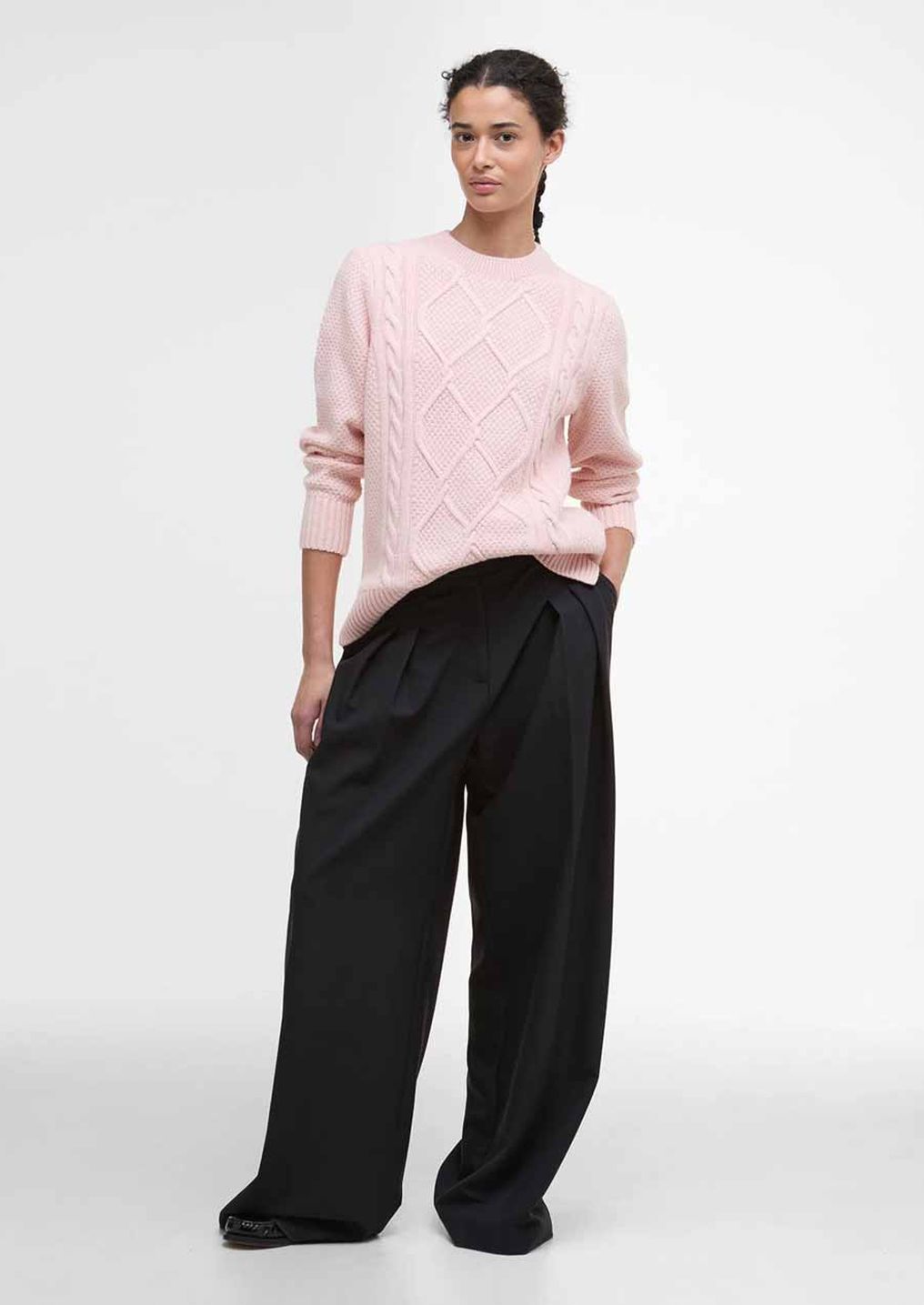 Jersey de mujer BARBOUR Burne Argyle Crew Neck