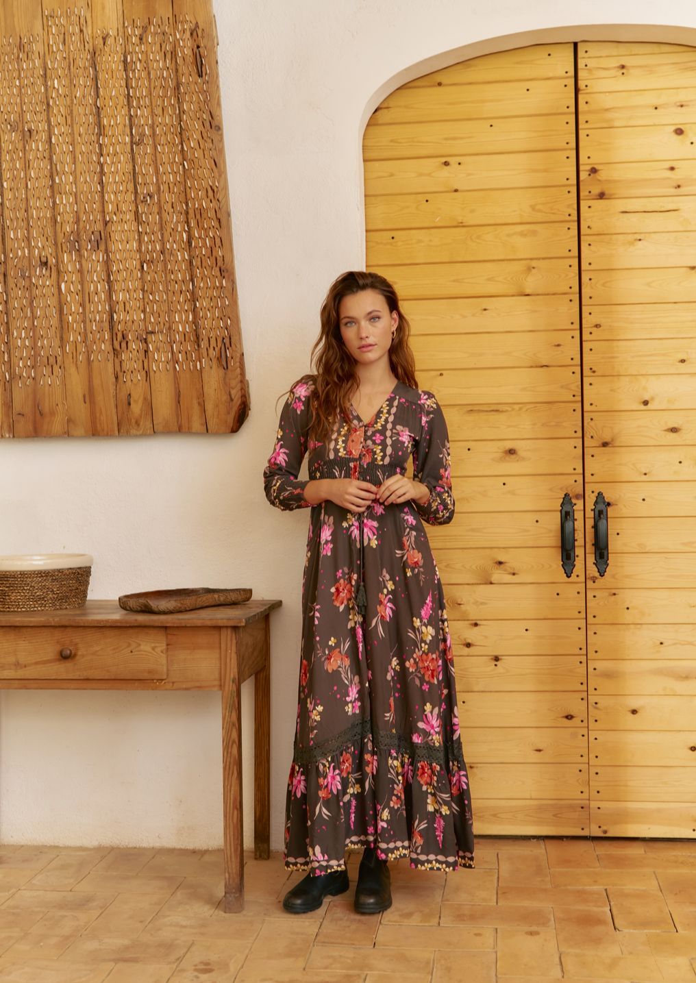 Vestido Jaase Monarch Print Sabrina