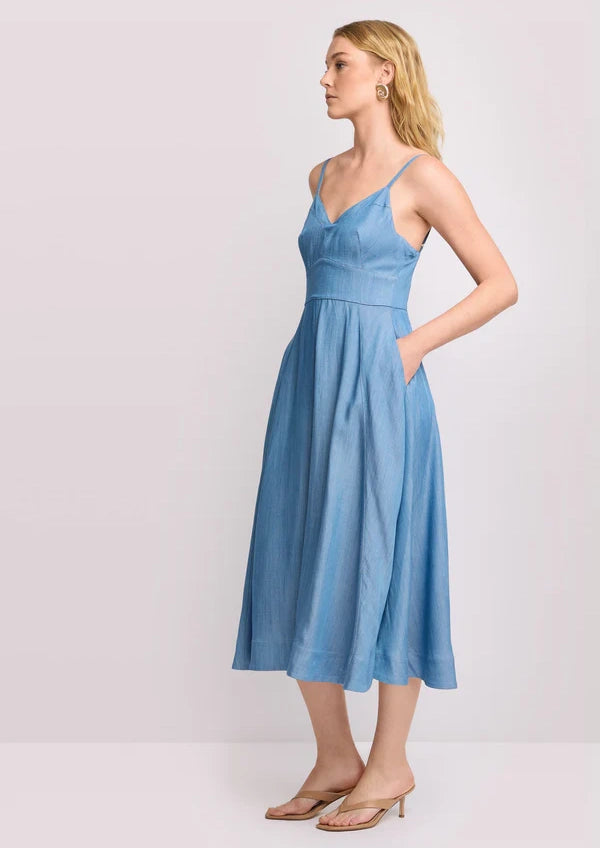 Vestido KOCCA midi de tirantes - Arfilla