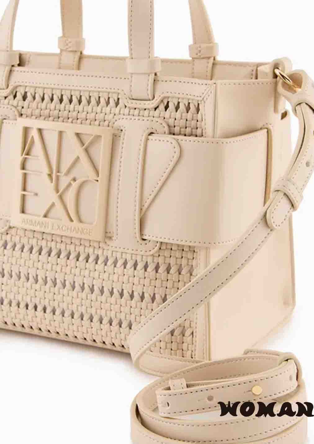 Bolso Shopper Armani Exchange Beige