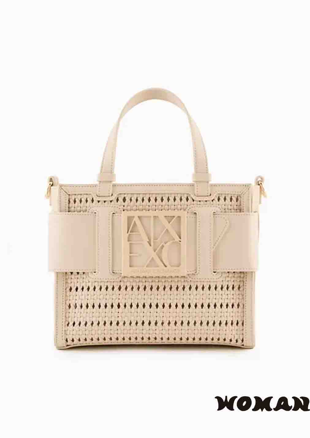 Bolso Shopper Armani Exchange Beige