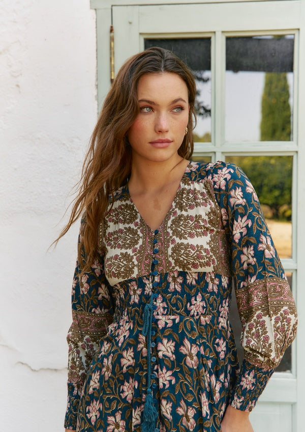 Vestido Jaase Print Midi