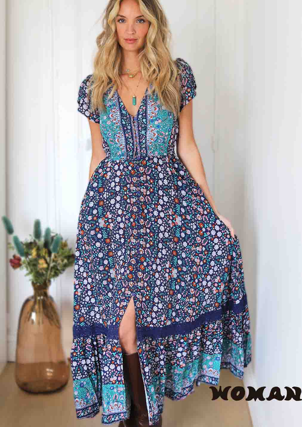 JAASE ZIAH PRINT CARMEN DRESS