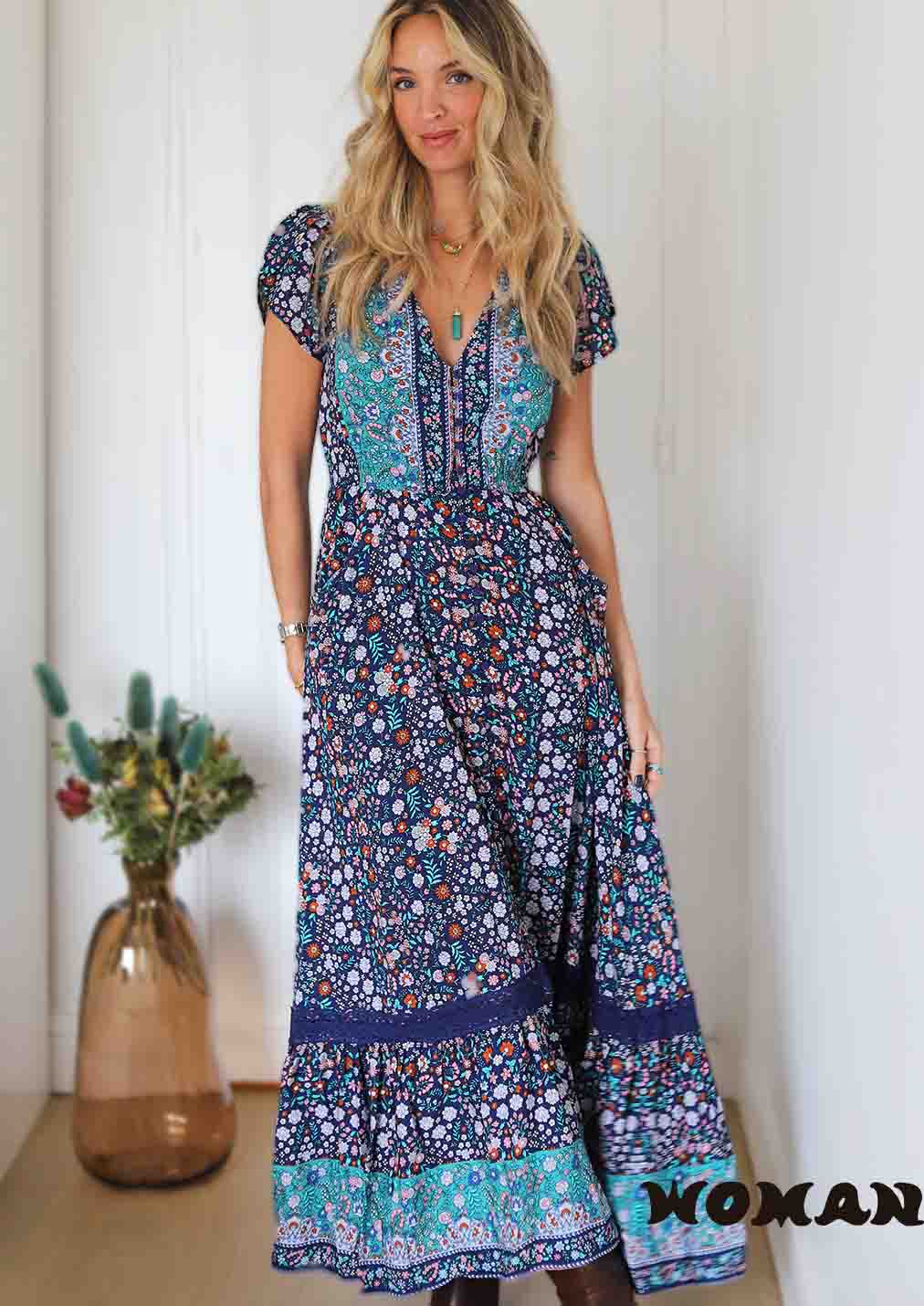 JAASE ZIAH PRINT CARMEN DRESS