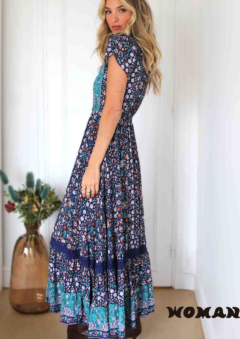 JAASE ZIAH PRINT CARMEN DRESS