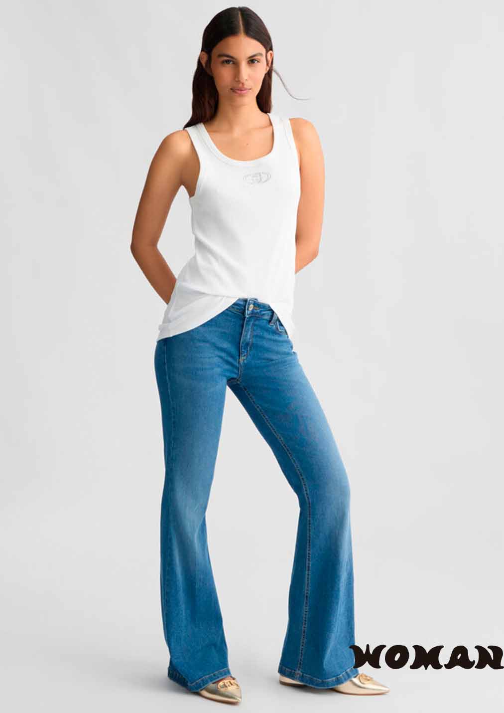 Vaqueros LIUJO acampanados azules