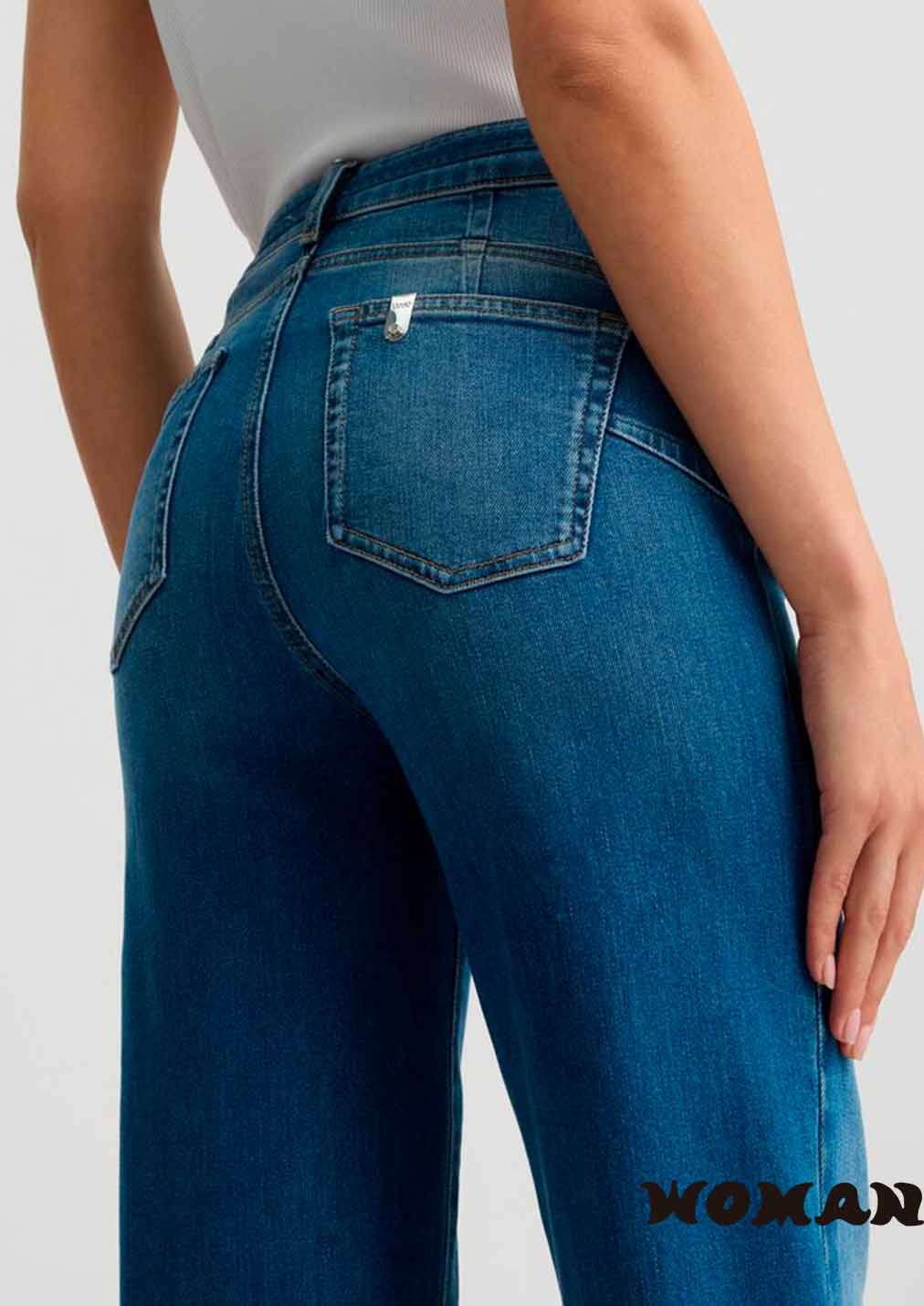 LIUJO flared jeans with belt