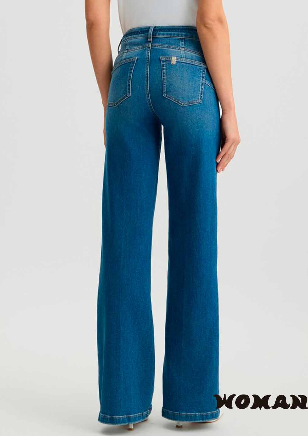 LIUJO flared jeans with belt