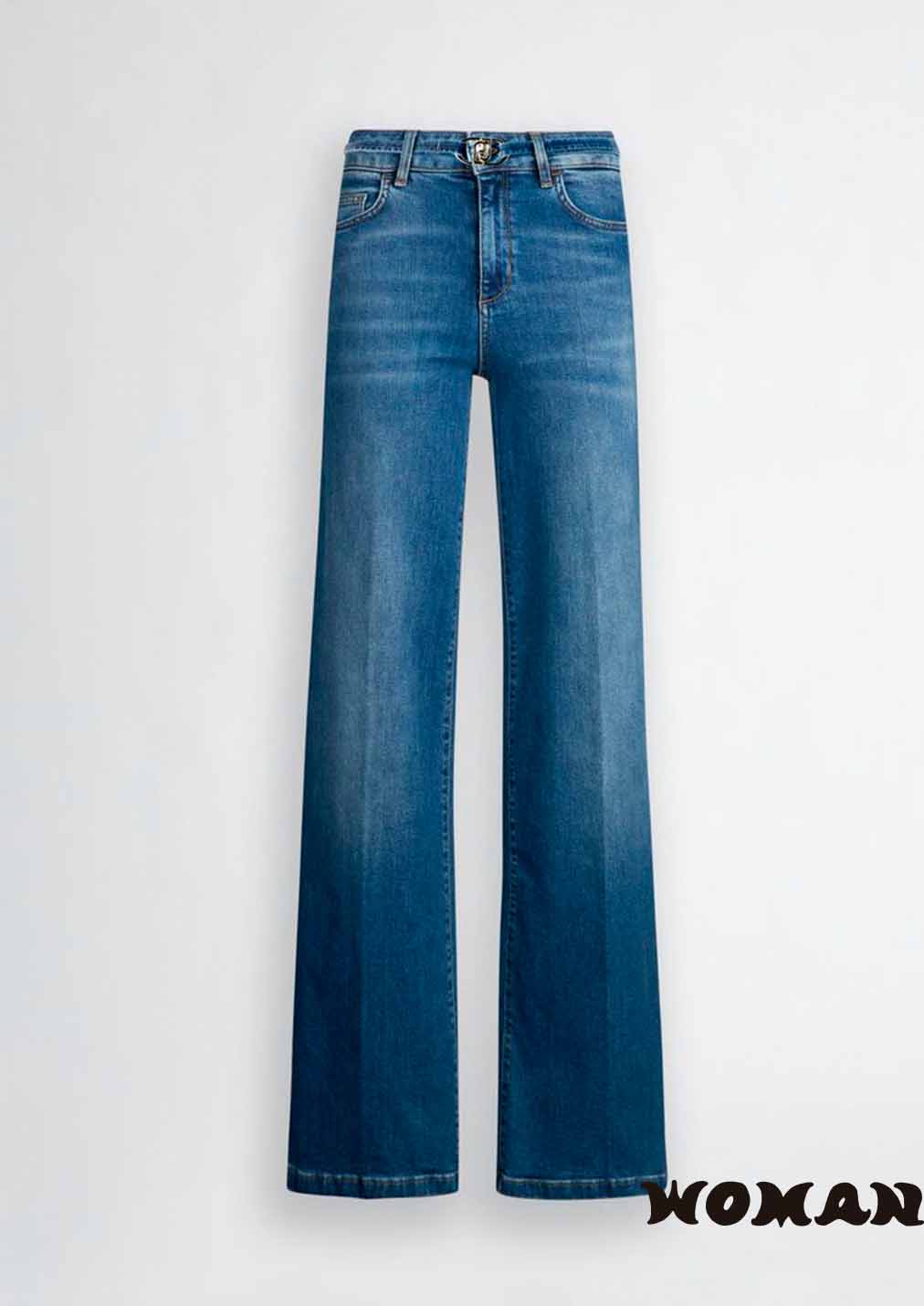 LIUJO flared jeans with belt