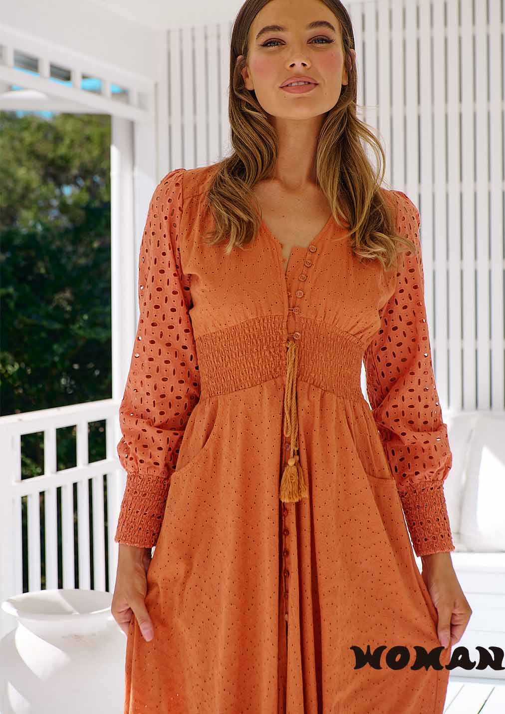 Jaase dress TANGERINE GLOW SABRINA