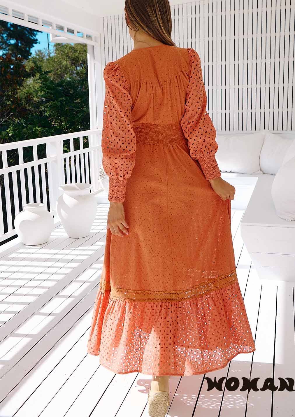 Jaase dress TANGERINE GLOW SABRINA