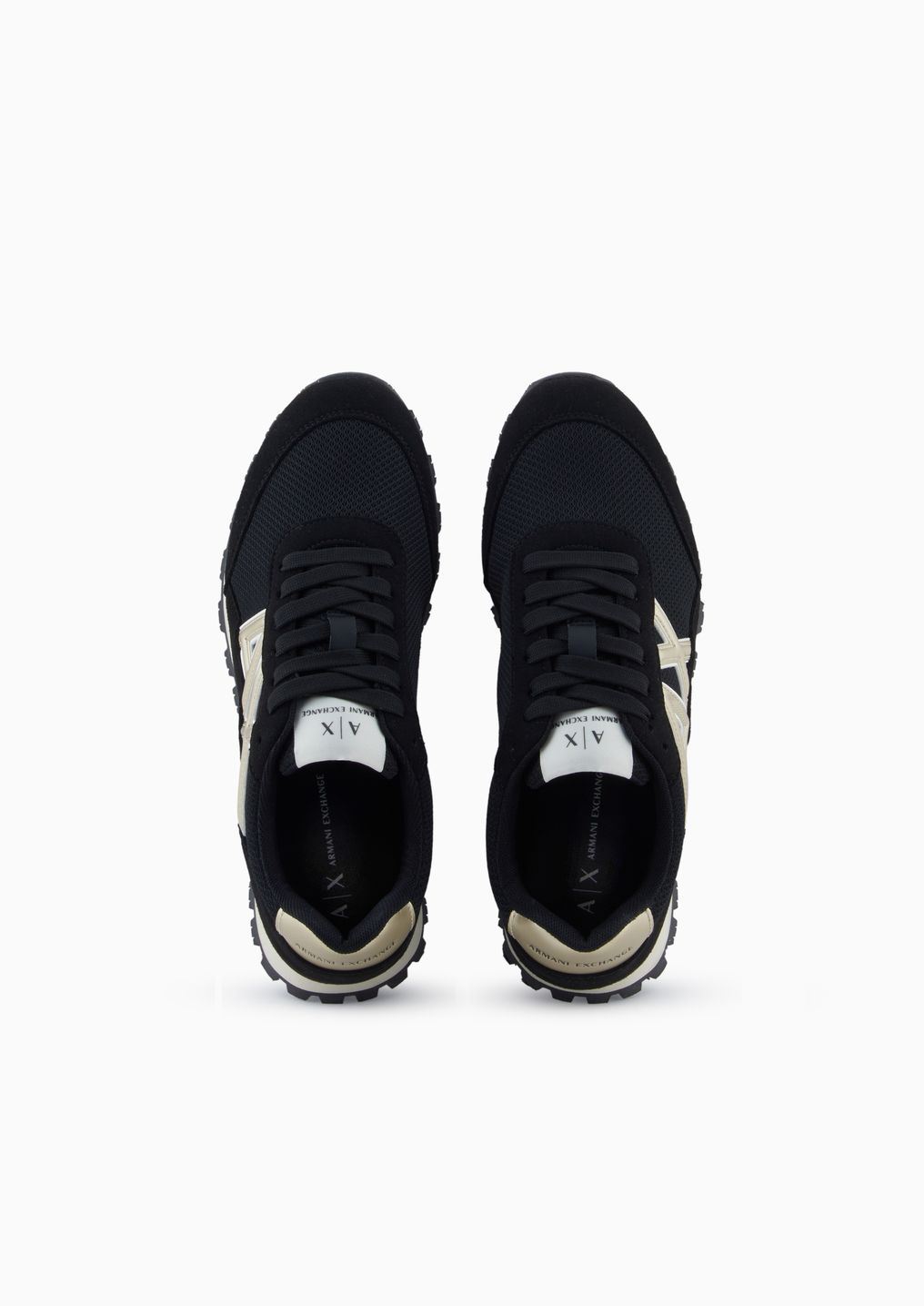 Baskets Armani Exchange en mesh et daim