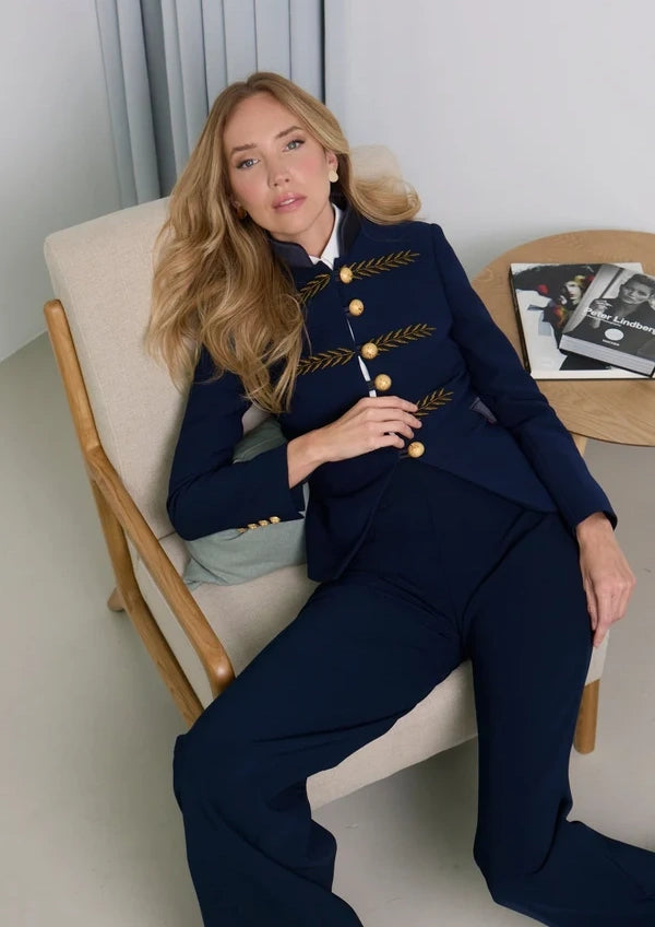 Blazer The Extreme Collection azul marino Renata Gold