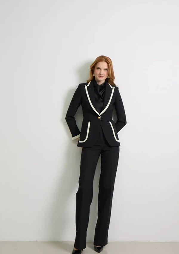 Blazer The Extreme Collection negra con ribetes Laurent
