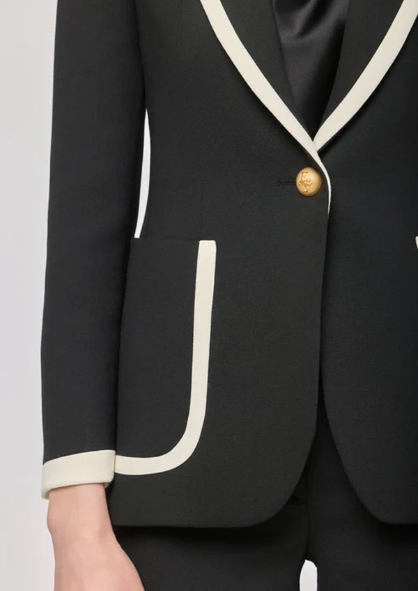 Blazer The Extreme Collection negra con ribetes Laurent