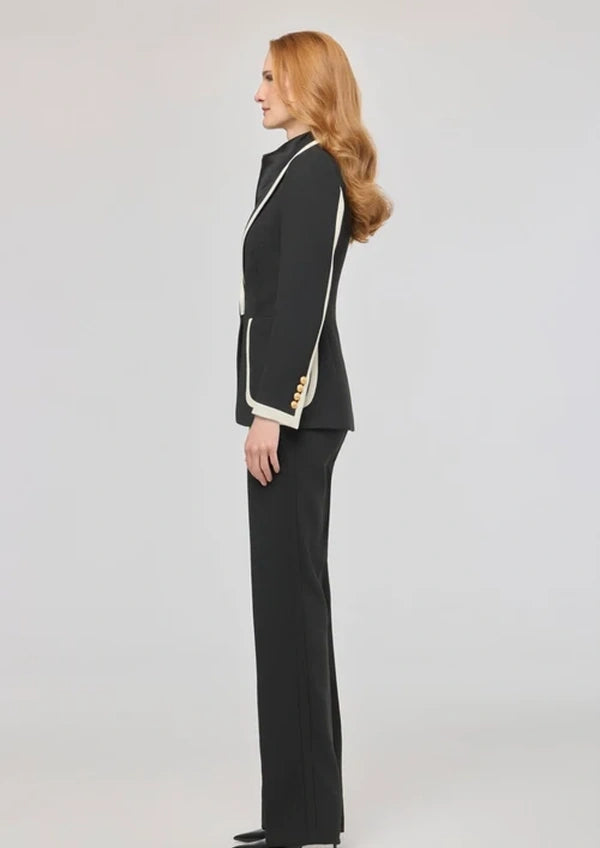 Blazer The Extreme Collection negra con ribetes Laurent