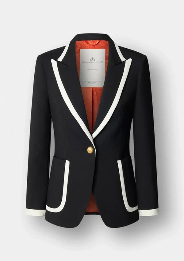 Blazer The Extreme Collection negra con ribetes Laurent
