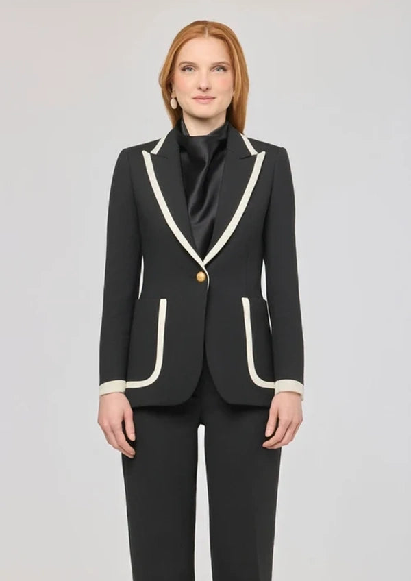 Blazer The Extreme Collection negra con ribetes Laurent