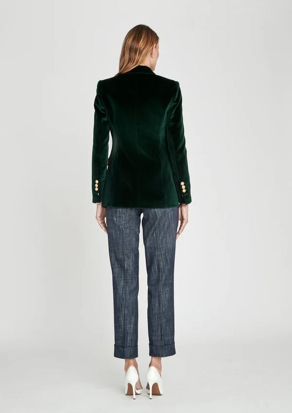 The Extreme Collection Olive Paris Velvet Blazer