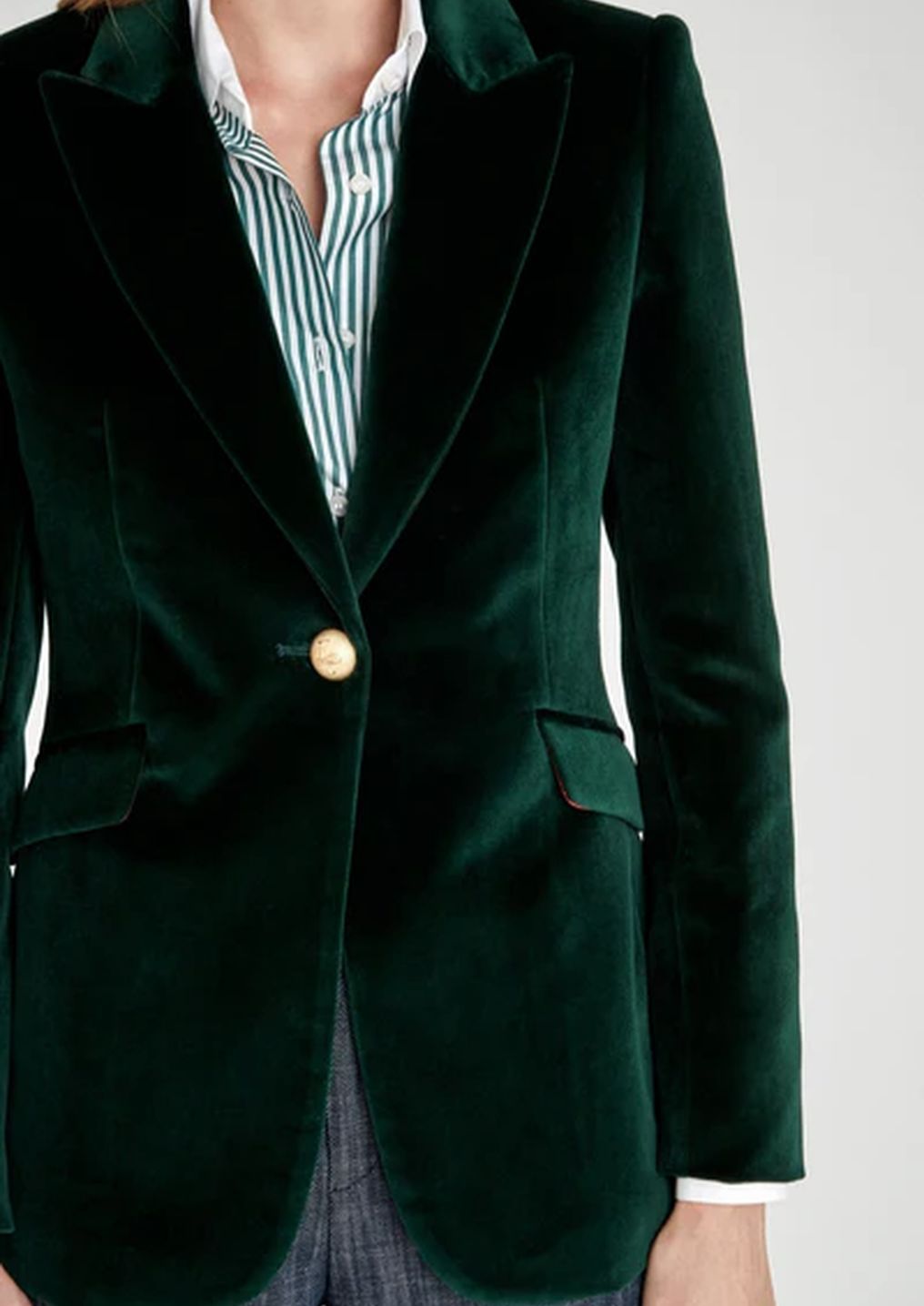 The Extreme Collection Olive Paris Velvet Blazer