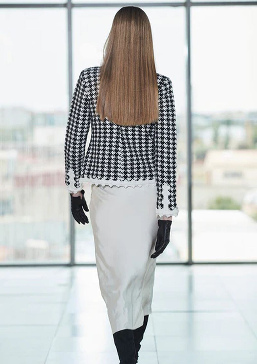 Chaqueta The Extreme Collection Pata de Gallo Marfil