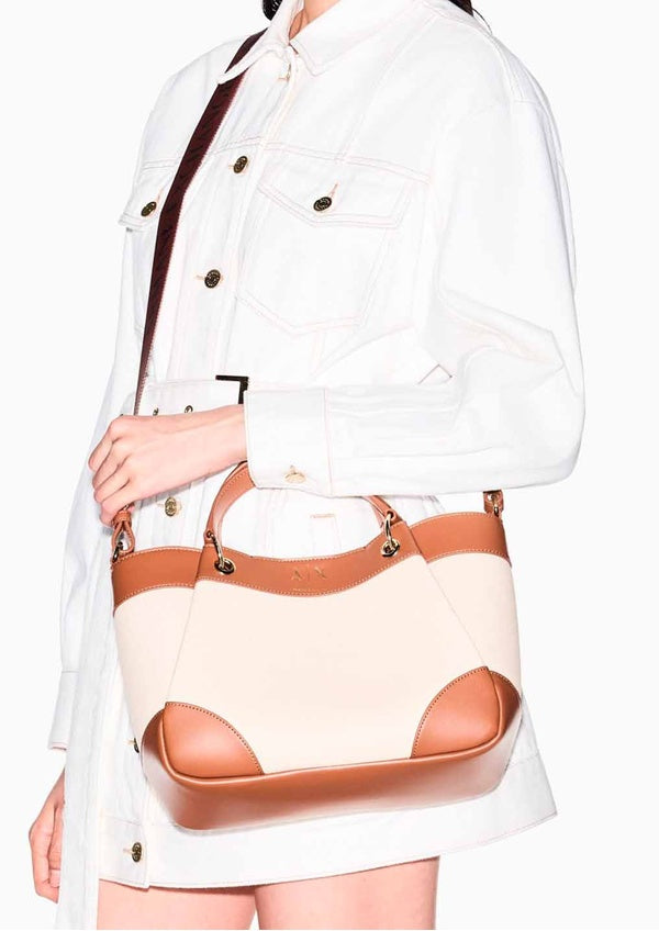 Bolso Armani Exchange Shopper beige