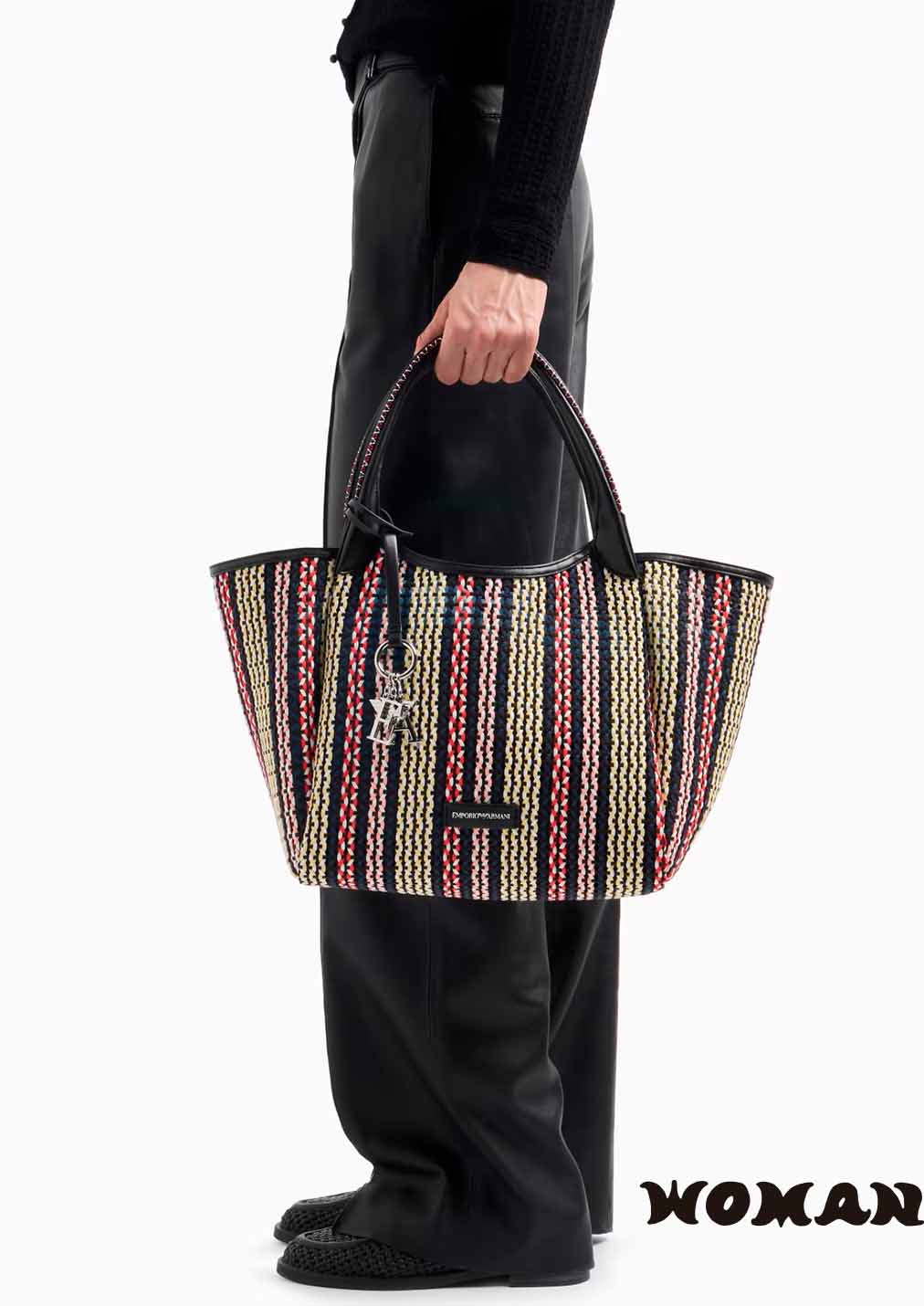 Bolso Emporio Armani de esterilla trenzada