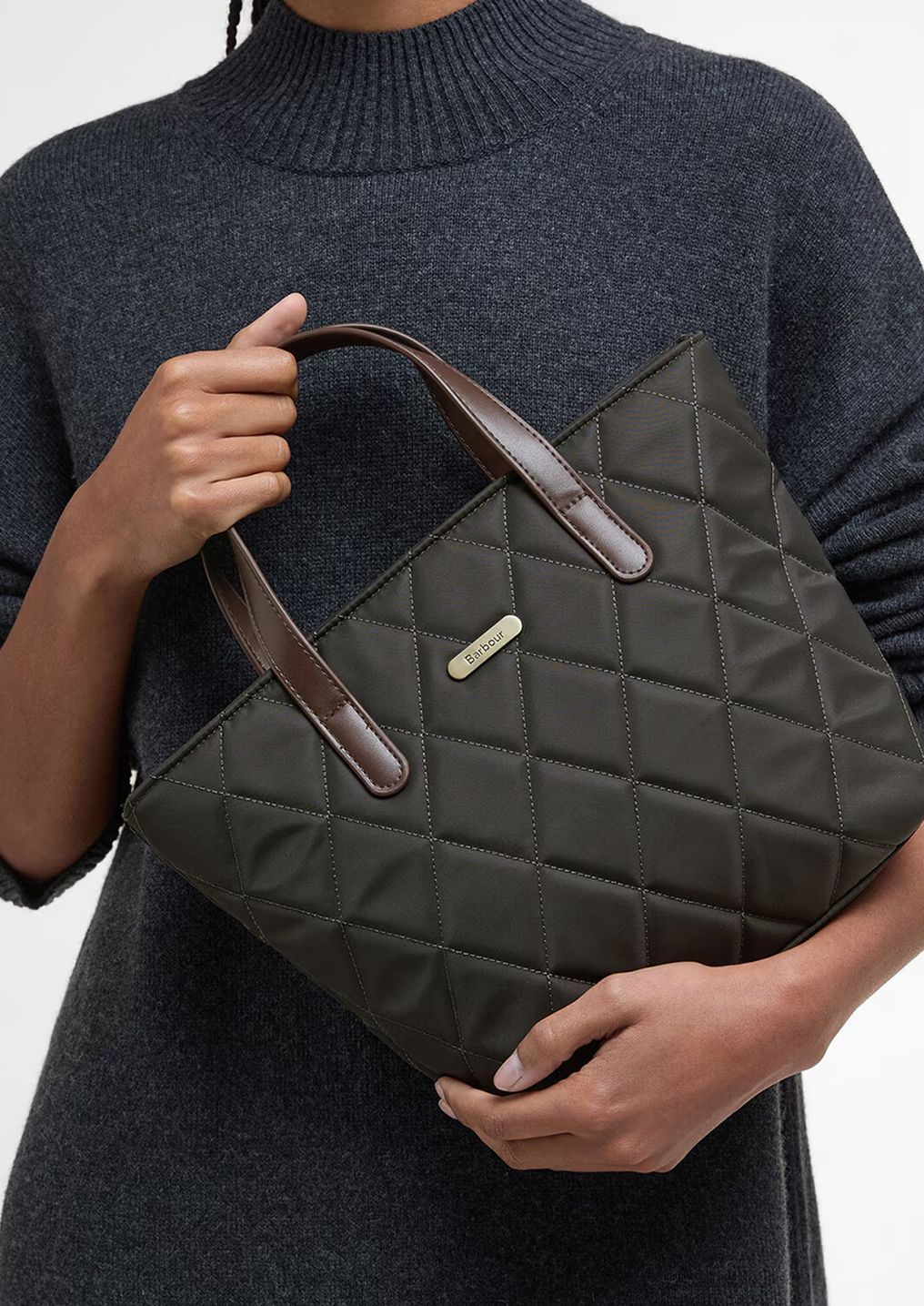 BARBOUR Quilted Mini Tote Bag