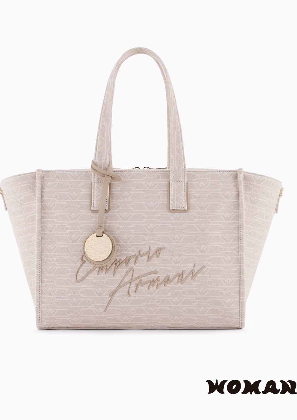 Bolso Emporio Armani en lona de tejido jacquard